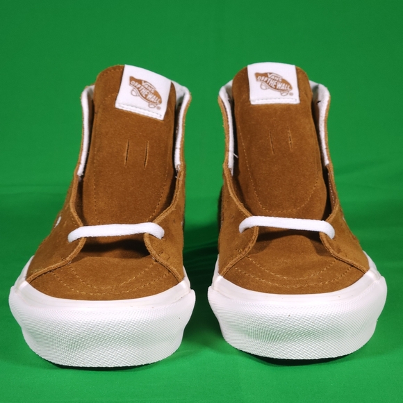 RARE Vans Sk8-Hi Tapered Tufted Checked Golden Brown VN0009QP1M7 ✨️NEW✨️ - Picture 6 of 9